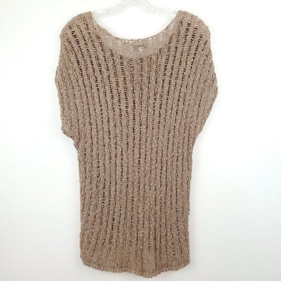 Nomadic Traders open knit crop sleeved top - Picture 7 of 8
